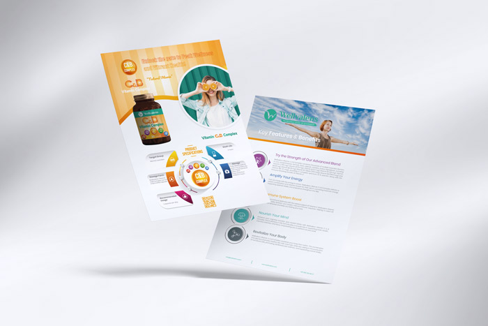 wellvalens-c&b-complex-vitamin-brochure-cover-design-3d-render-mockup