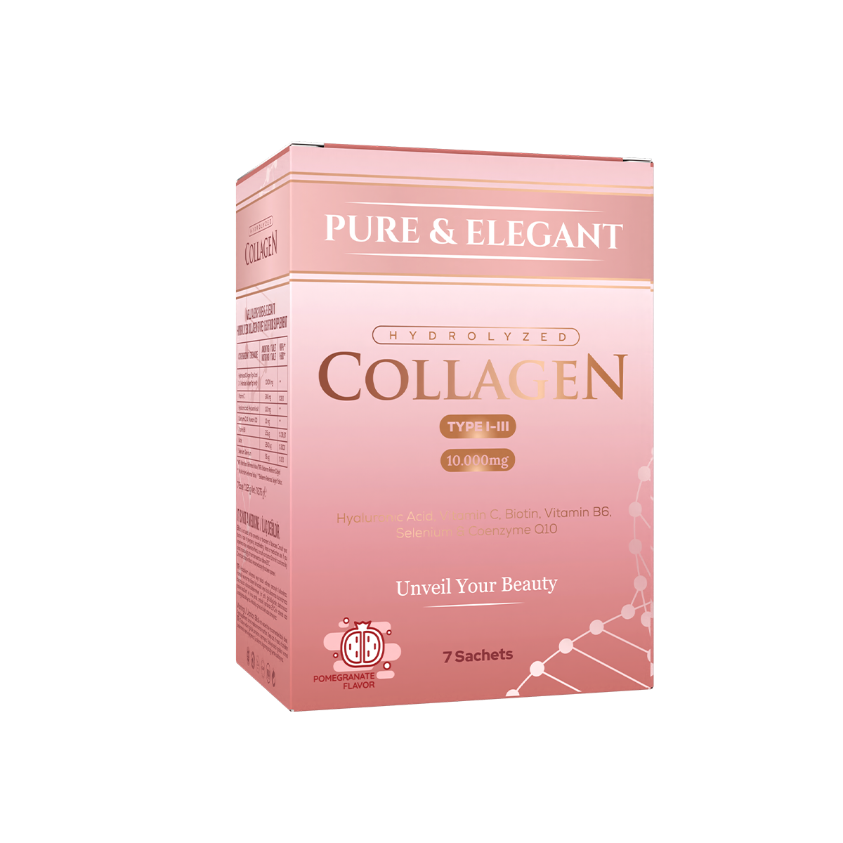 Pure & Elegant Collagen Type 13 10.000mg (7 Sachets) Wellvalens
