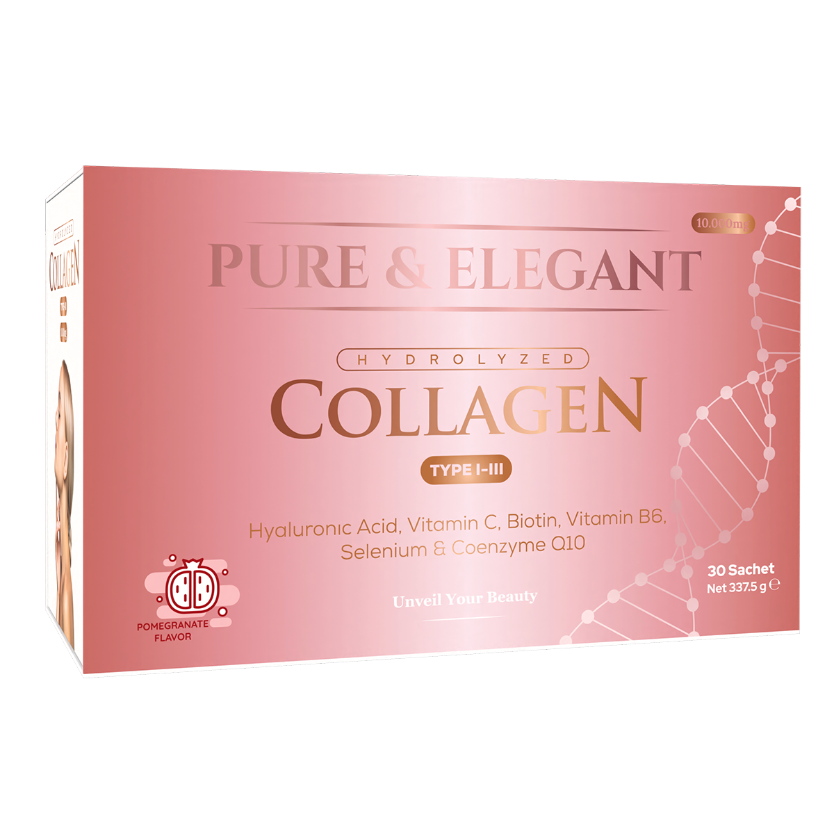 Pure & Elegant Collagen Type 13 10.000mg (30 Sachets) Wellvalens